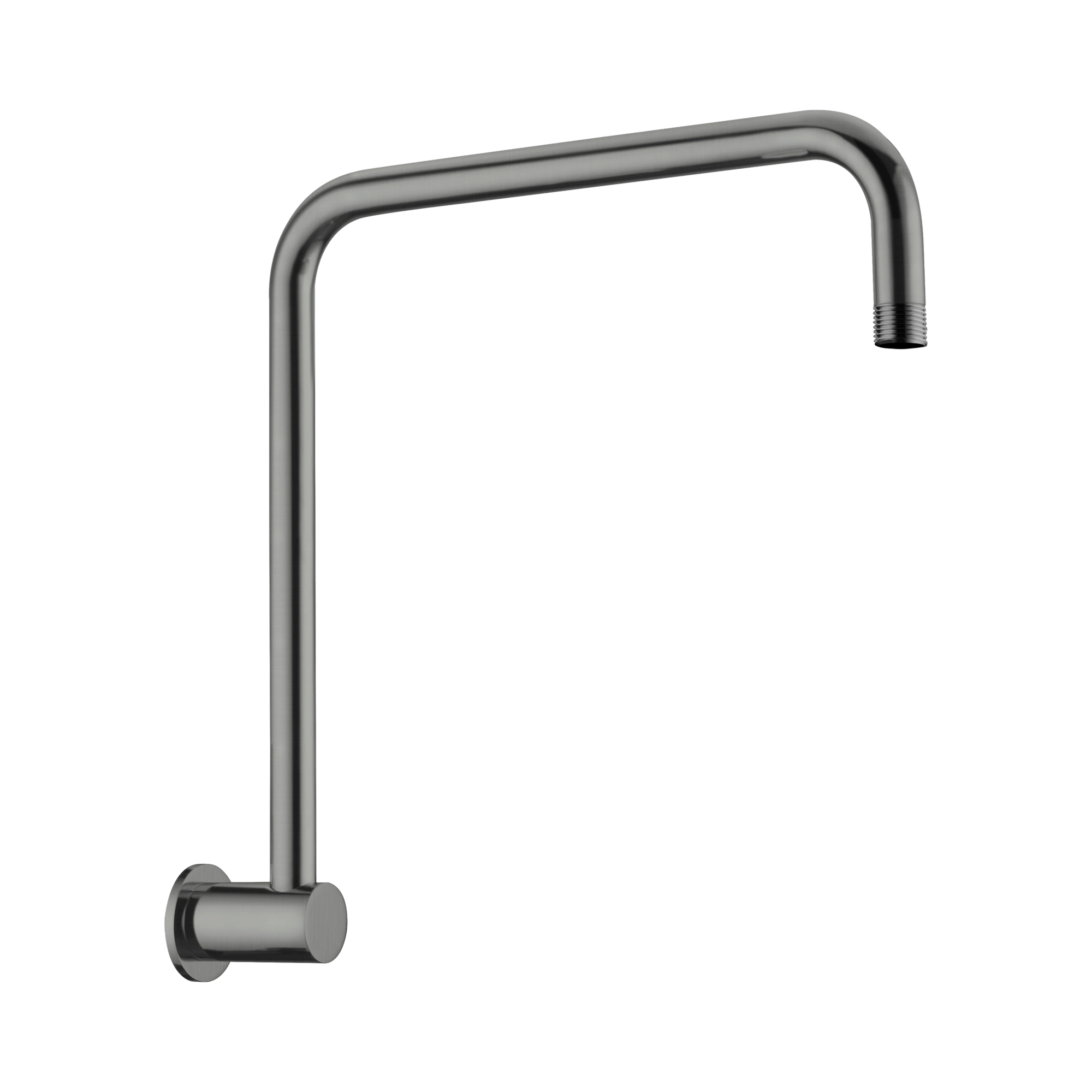 Nero Round Swivel Shower Arm, Gun Metal
