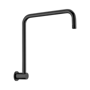 Nero Round Swivel Shower Arm, Matte Black