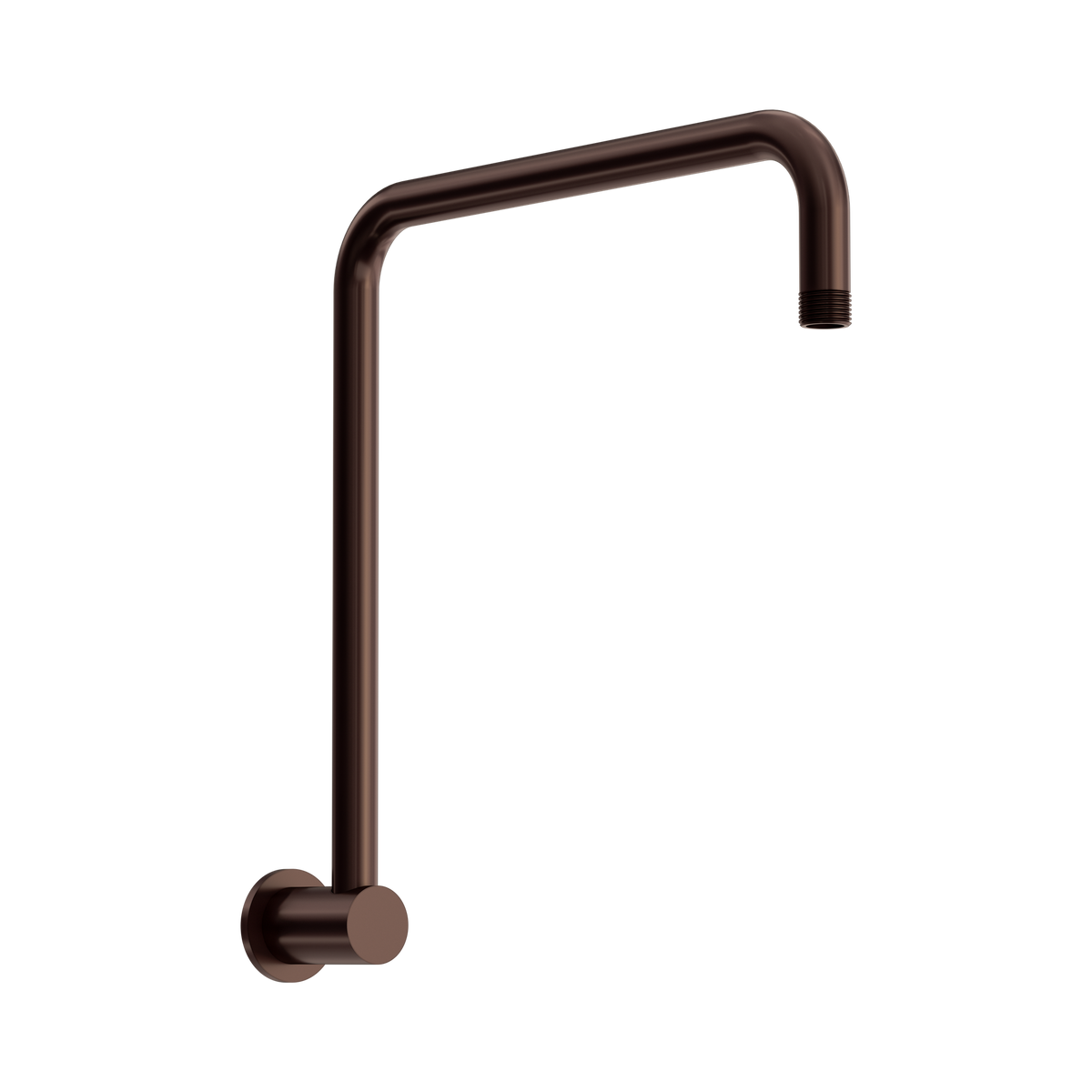 Nero Round Swivel Shower Arm, Rome Bronze