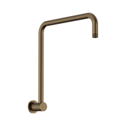 Nero Round Swivel Shower Arm, Tumbled Antique Brass