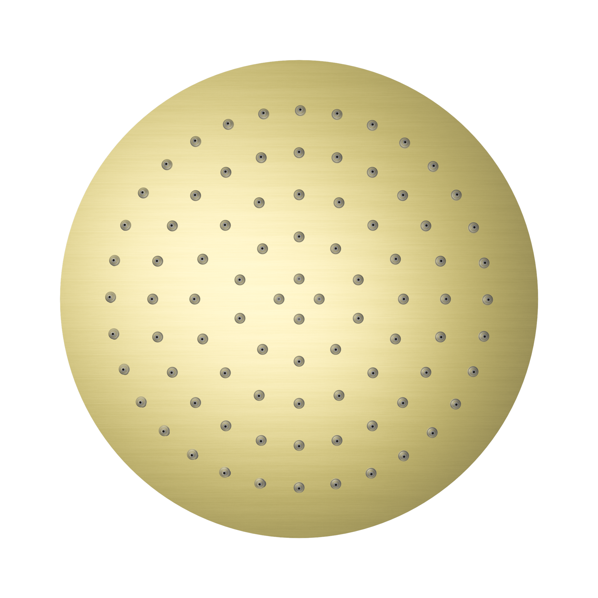Nero 250mm Round Stainless Steel Shower Head 4 Star Rating, Brushed Gold