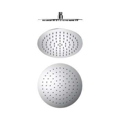 Nero 250mm Round Stainless Steel Shower Head 4 Star Rating, Chrome