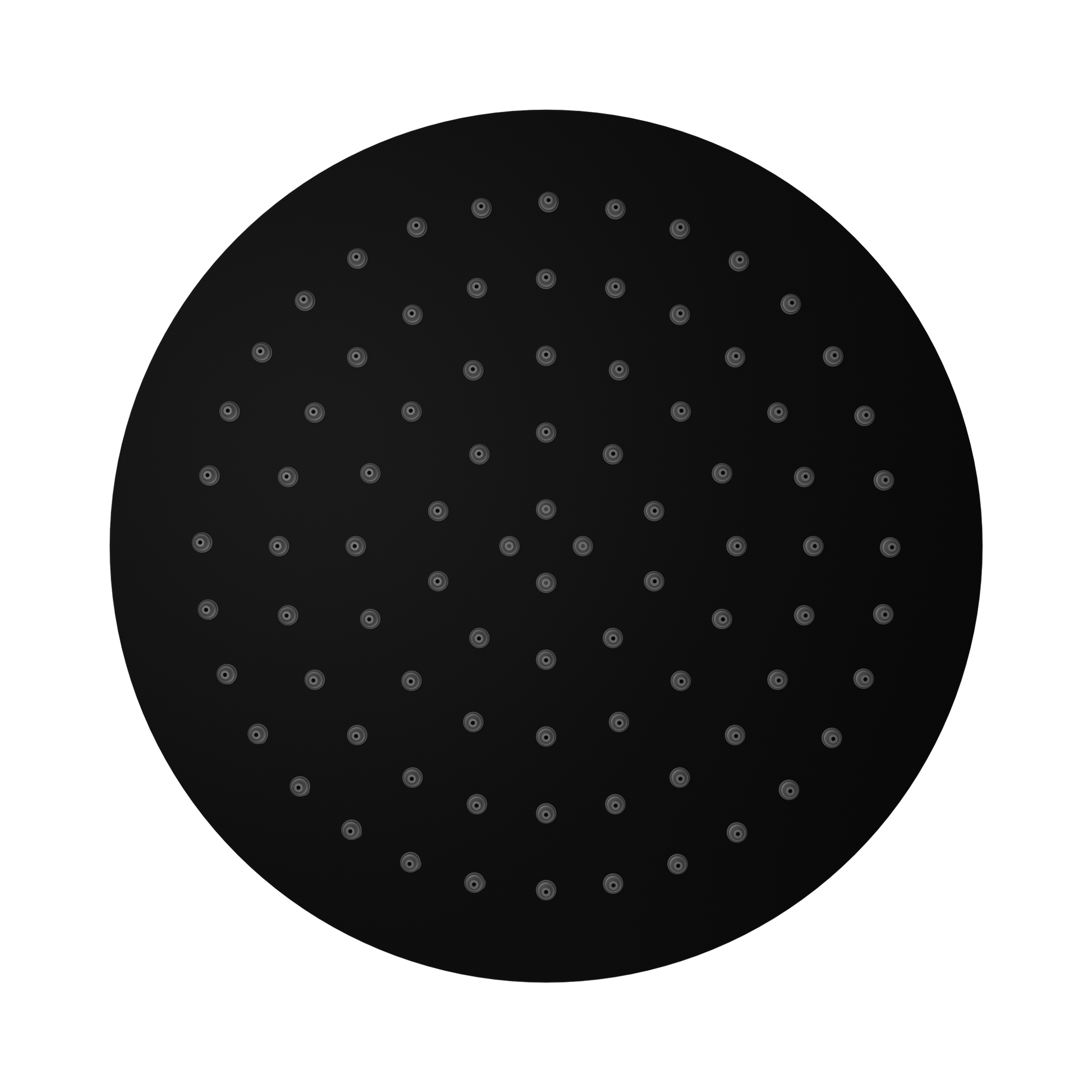 Nero 250mm Round Stainless Steel Shower Head 4 Star Rating, Matte Black