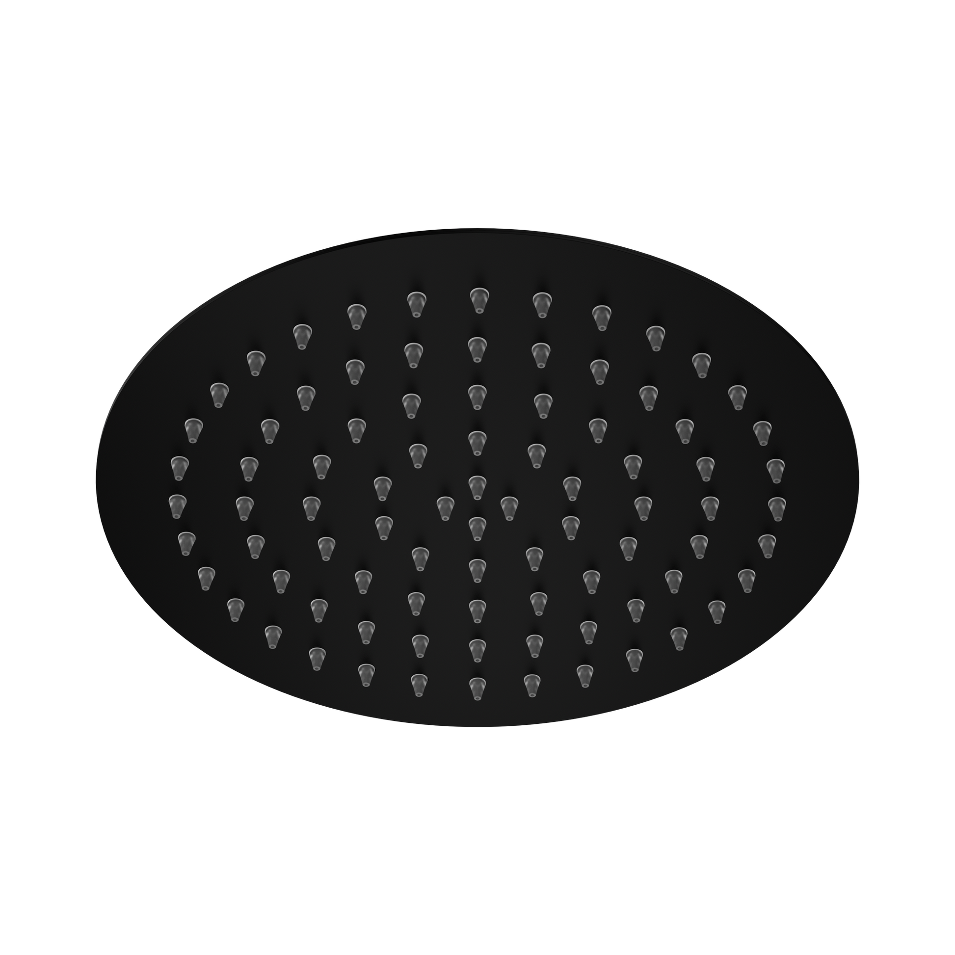Nero 250mm Round Stainless Steel Shower Head 4 Star Rating, Matte Black