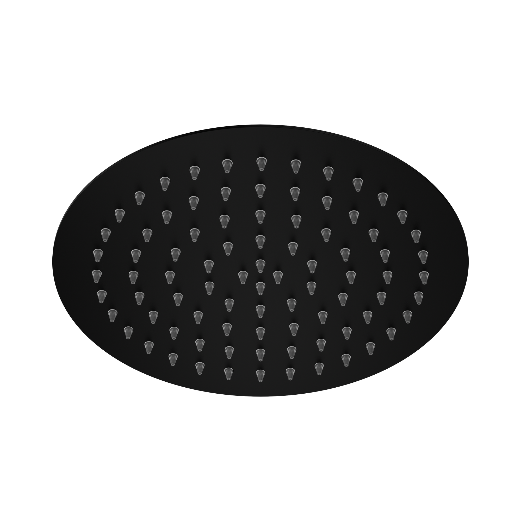 Nero 250mm Round Stainless Steel Shower Head 4 Star Rating, Matte Black