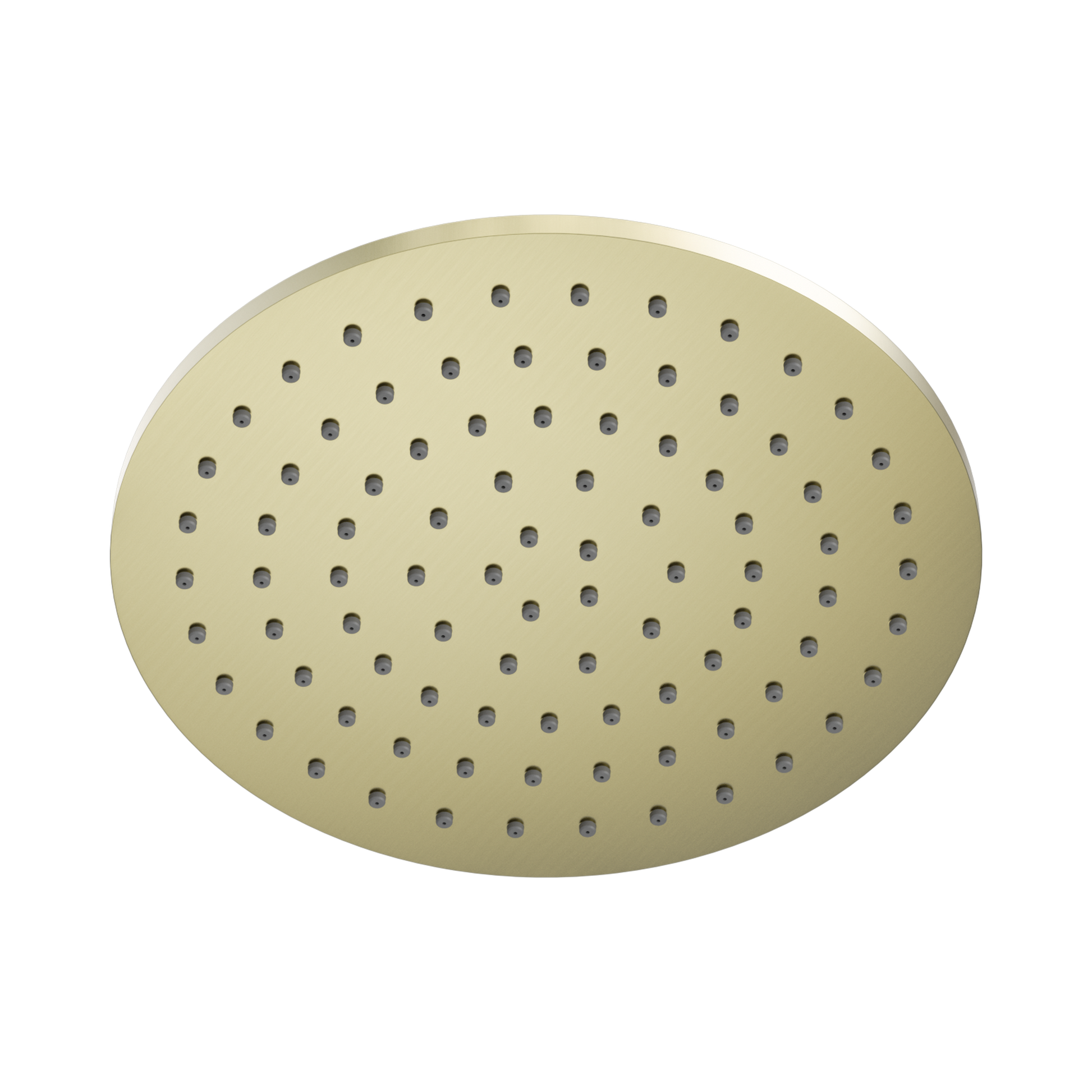 Nero 250mm Round Metal Shower Head II, Brushed Gold