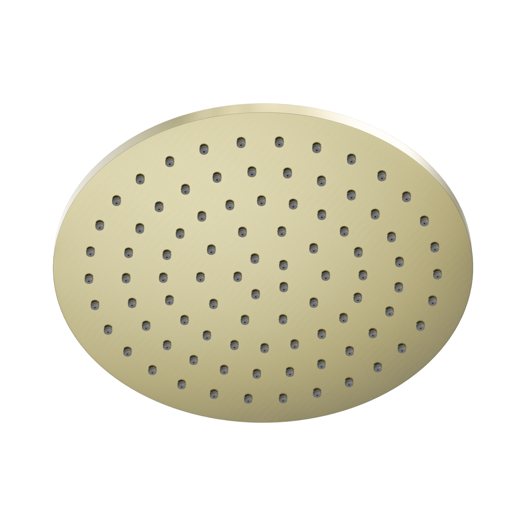 Nero 250mm Round Metal Shower Head II, Brushed Gold