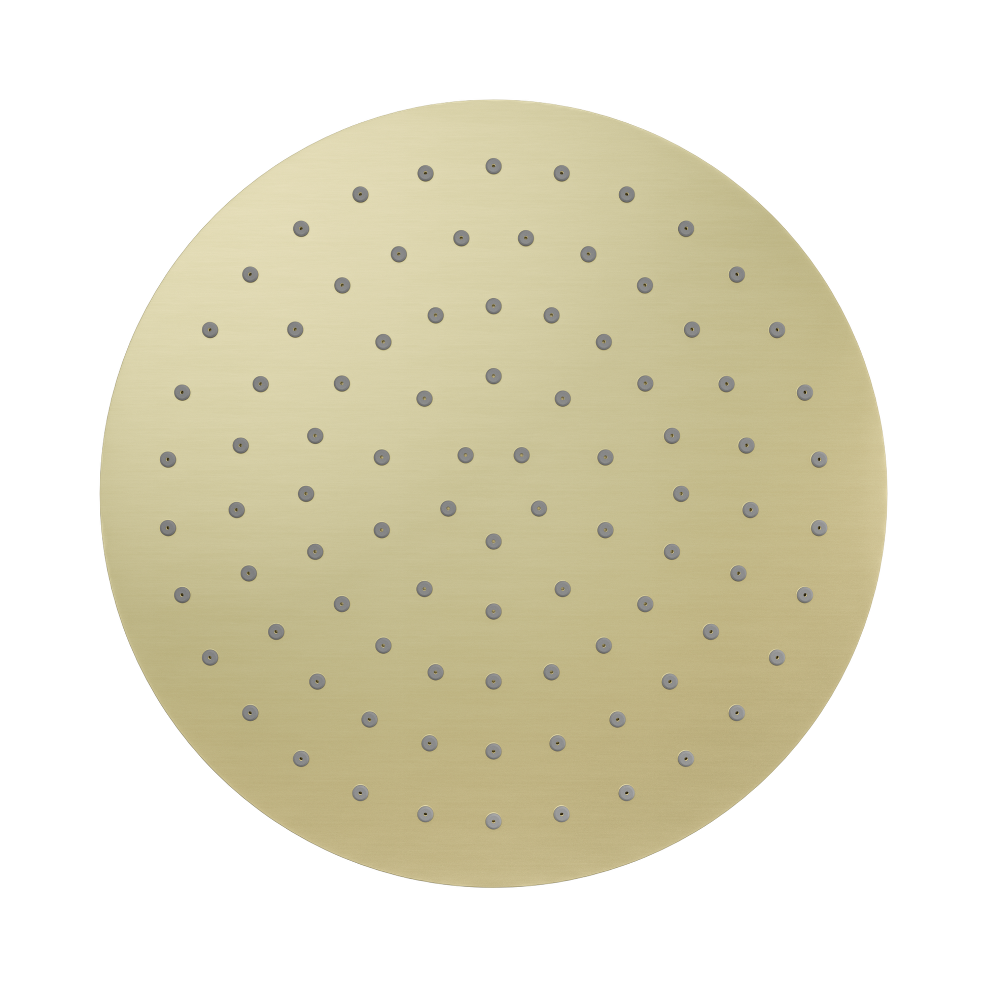 Nero 250mm Round Metal Shower Head II, Brushed Gold