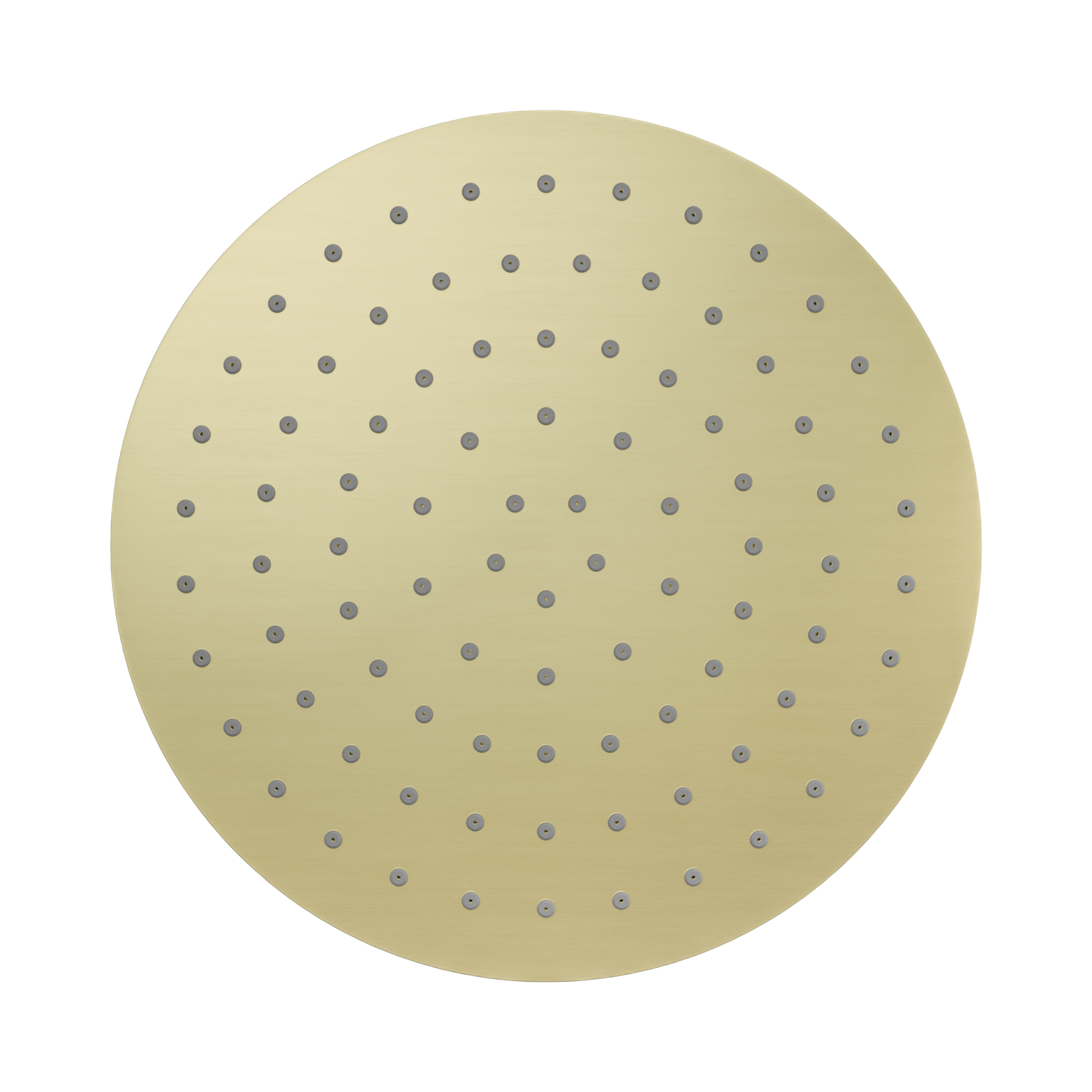 Nero 250mm Round Metal Shower Head II, Brushed Gold