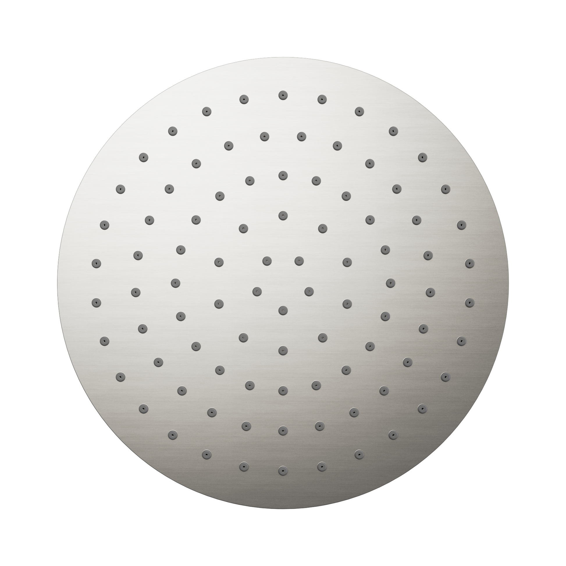 Nero 250mm Round Metal Shower Head II, Brushed Nickel