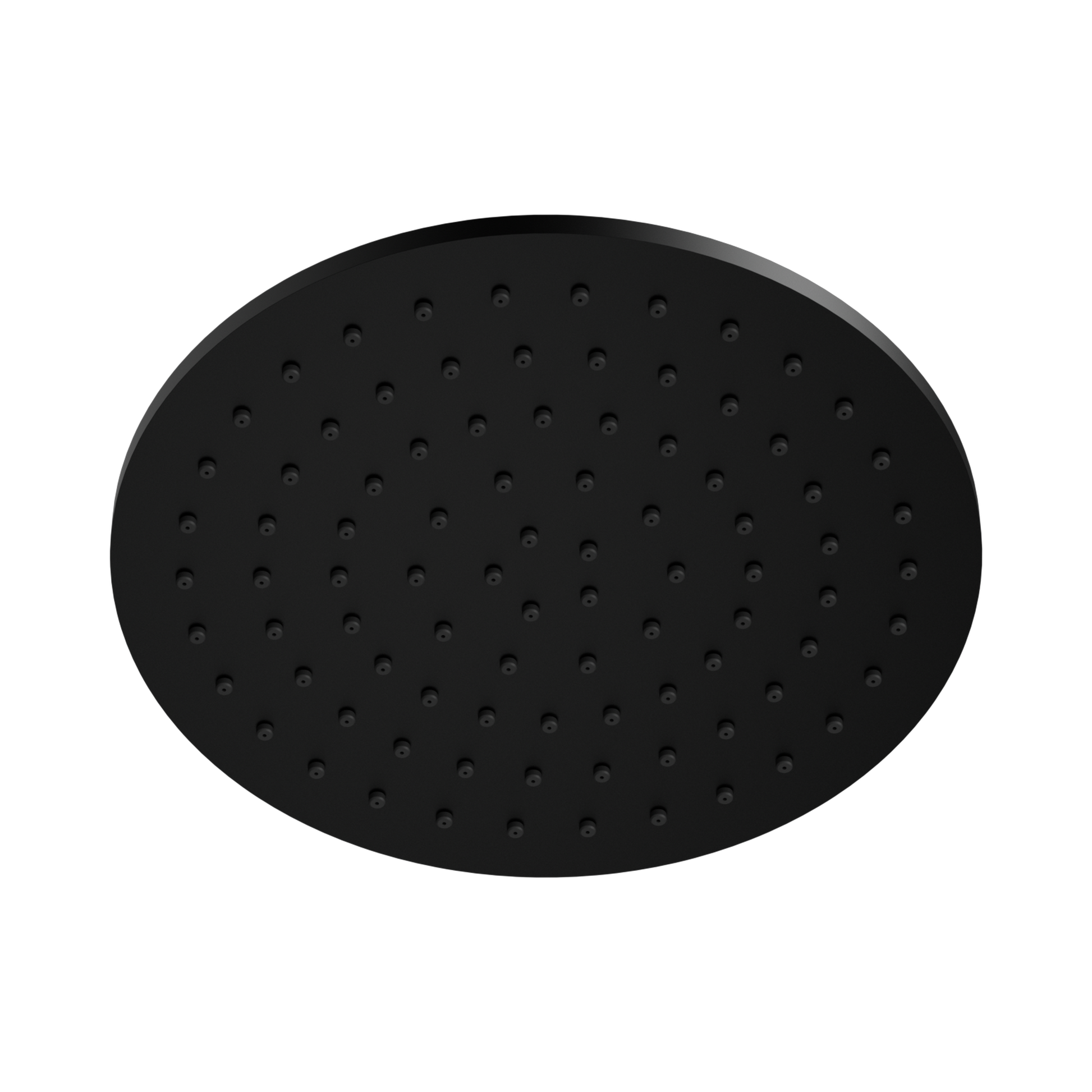 Nero 250mm Round Metal Shower Head II, Matte Black