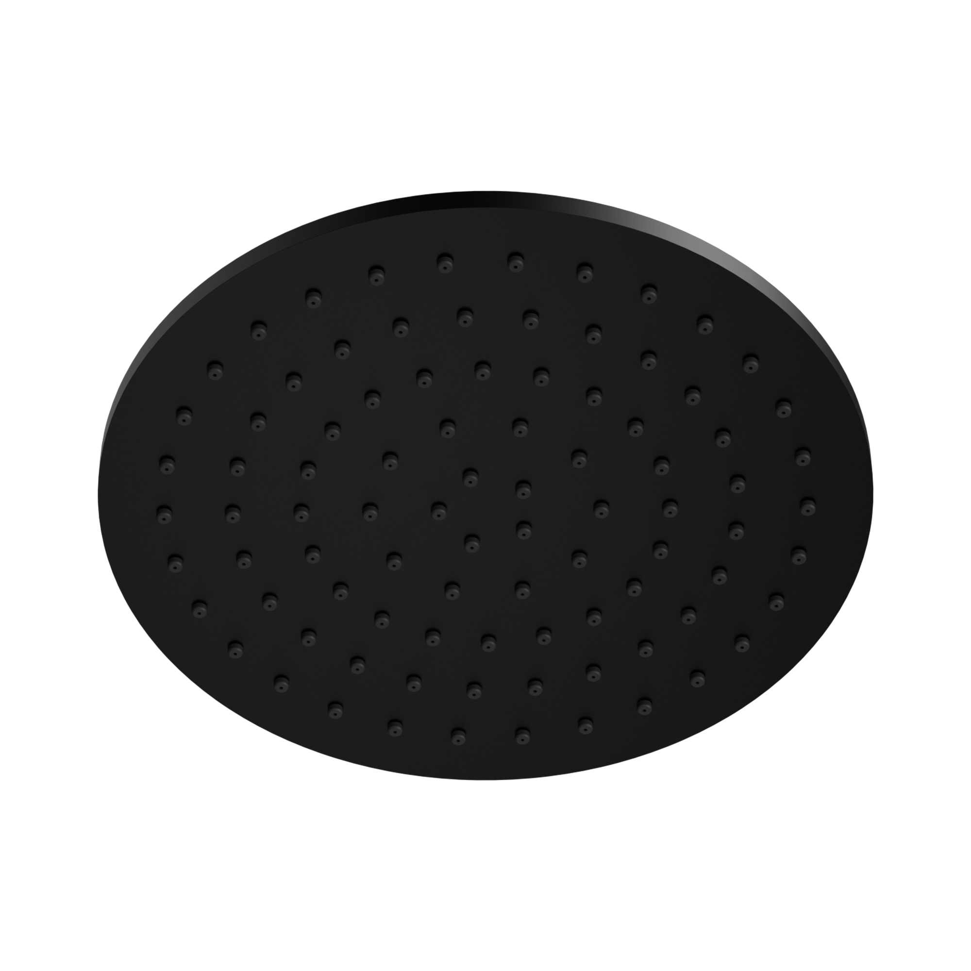 Nero 250mm Round Metal Shower Head II, Matte Black