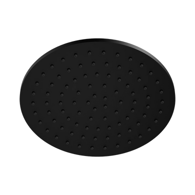 Nero 250mm Round Metal Shower Head II, Matte Black