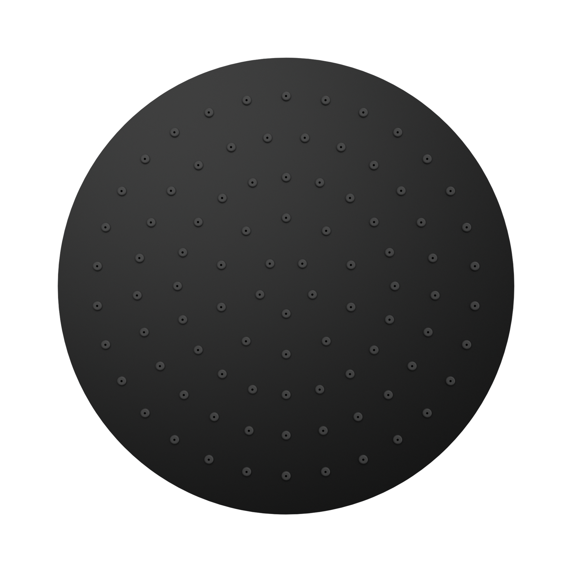 Nero 250mm Round Metal Shower Head II, Matte Black