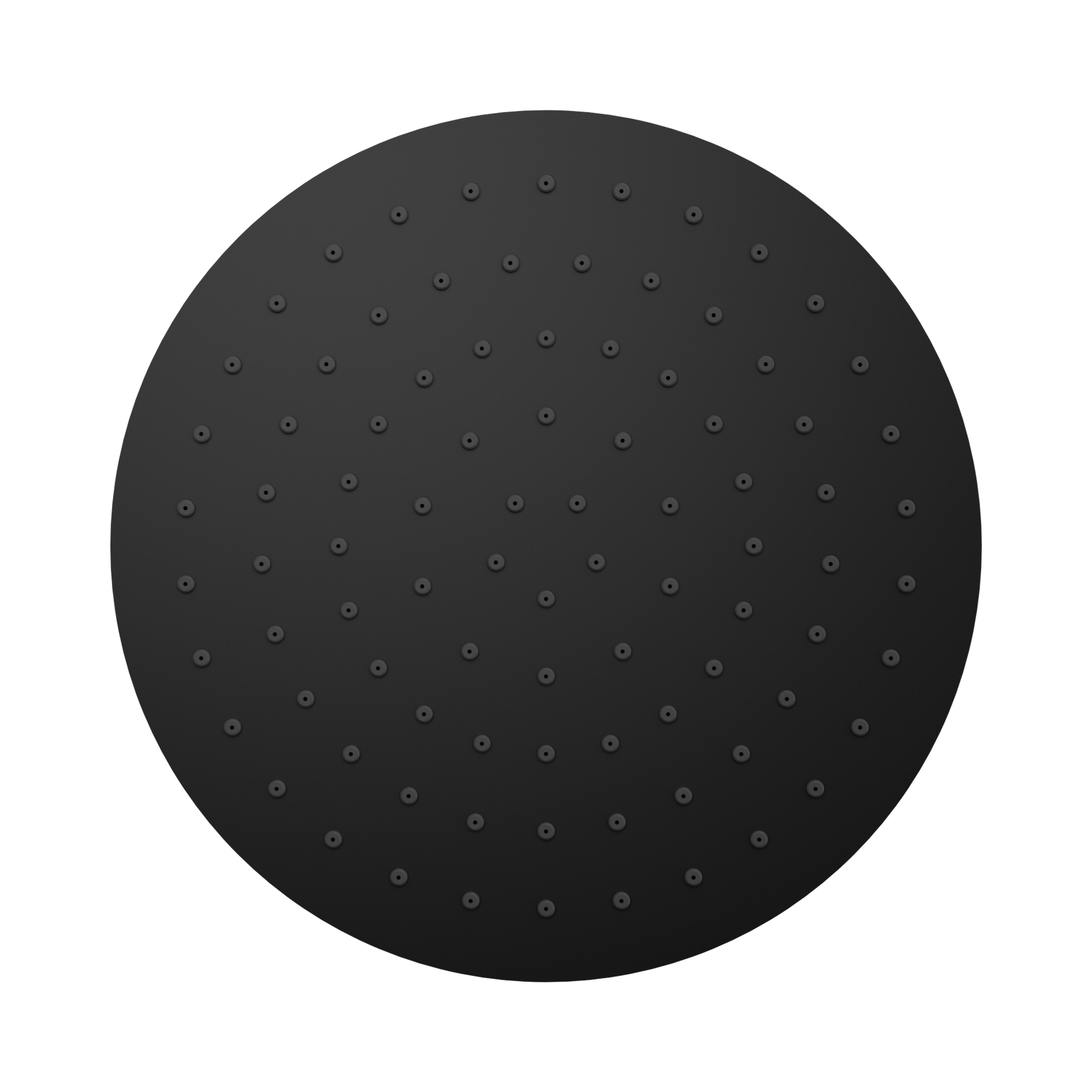 Nero 250mm Round Metal Shower Head II, Matte Black