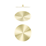 Nero Zen SS316L 300mm Round Shower Head, Brushed Gold