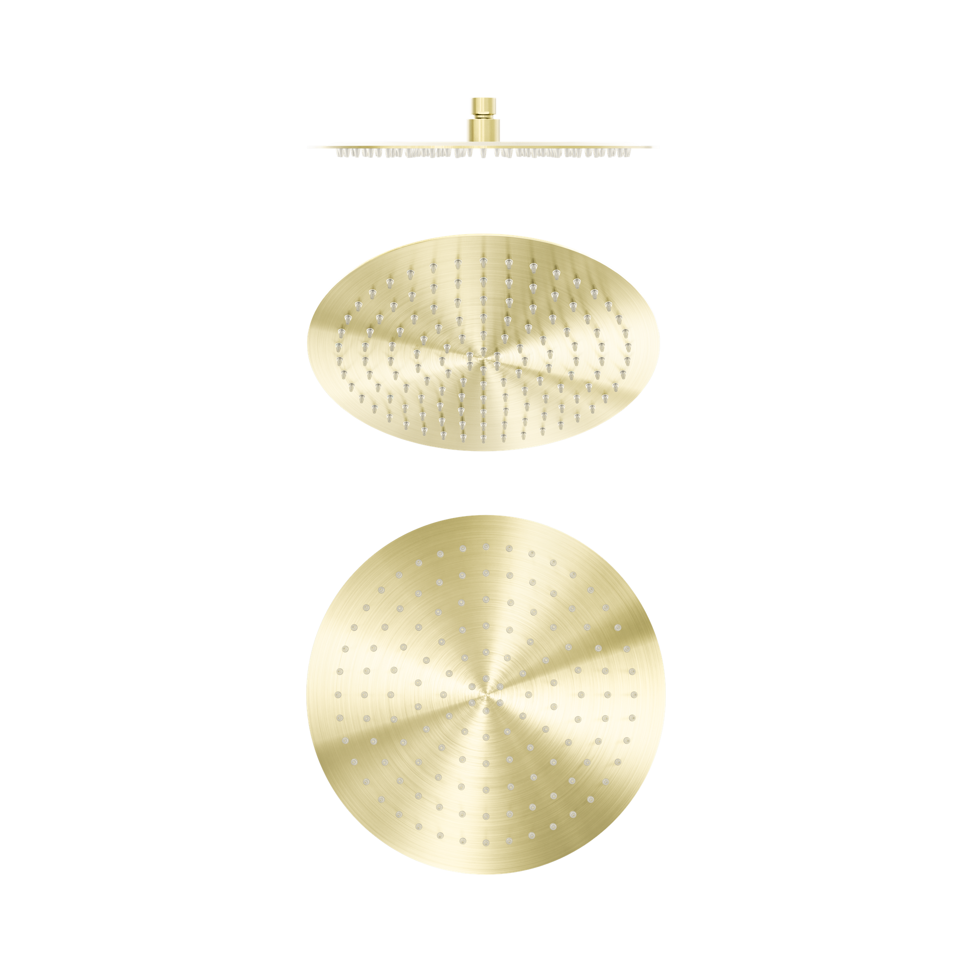 Nero Zen SS316L 300mm Round Shower Head, Brushed Gold
