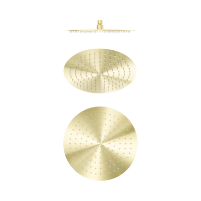 Nero Zen SS316L 300mm Round Shower Head, Brushed Gold