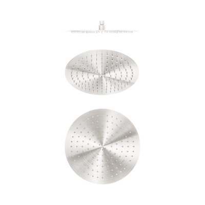 Nero Zen SS316L 300mm Round Shower Head, Brushed Nickel