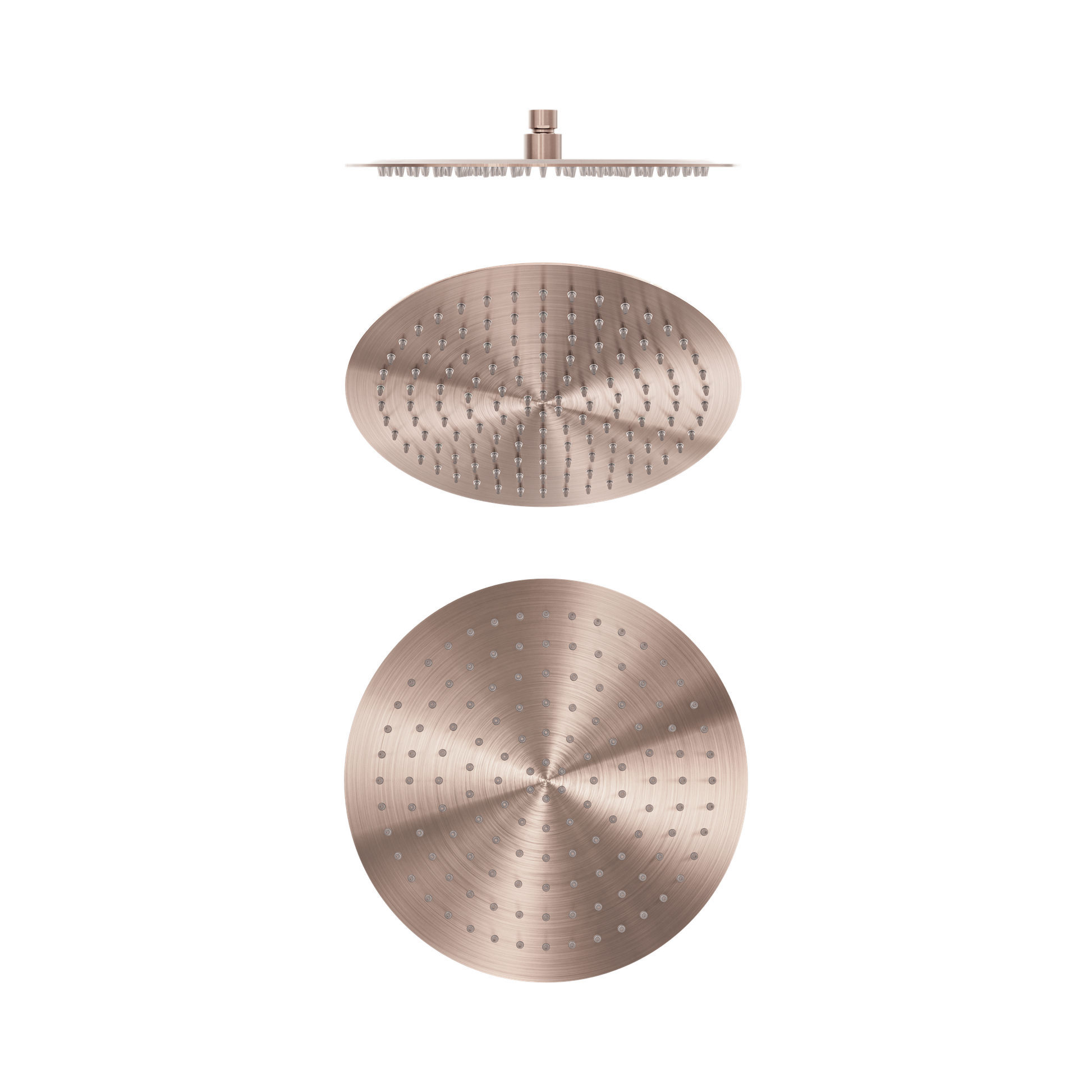 Nero Zen SS316L 300mm Round Shower Head, Brushed Bronze