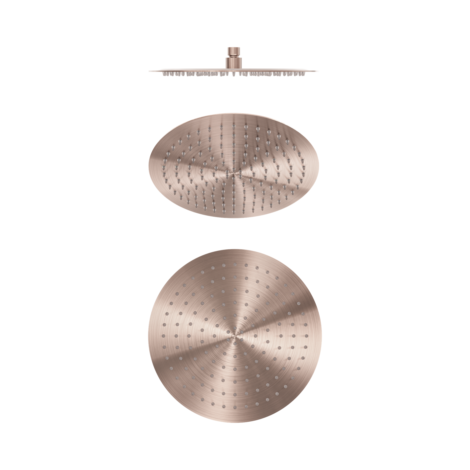 Nero Zen SS316L 300mm Round Shower Head, Brushed Bronze