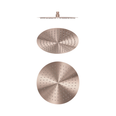 Nero Zen SS316L 300mm Round Shower Head, Brushed Bronze