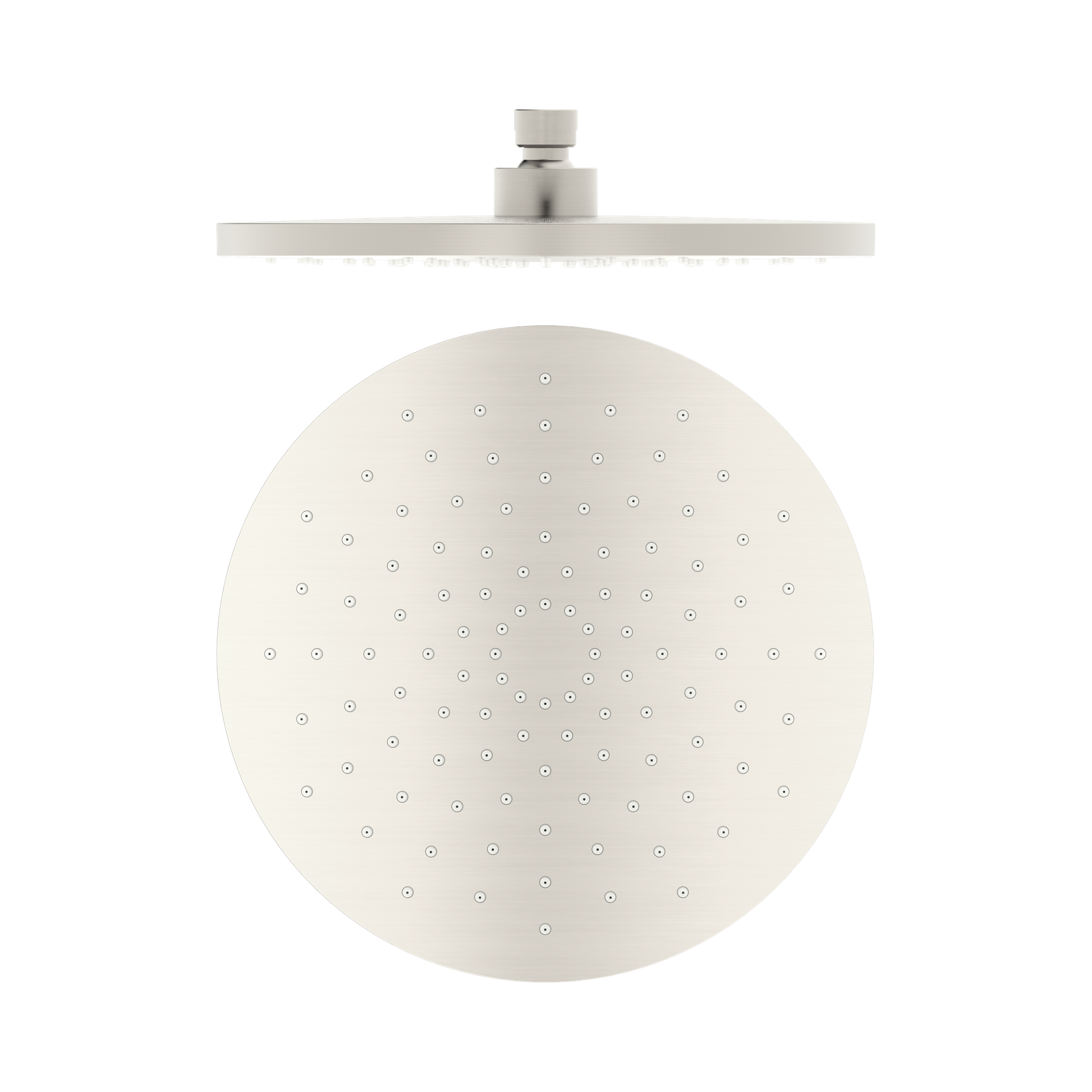 Nero 250mm ABS Round Shower Head, Brushed Nickel