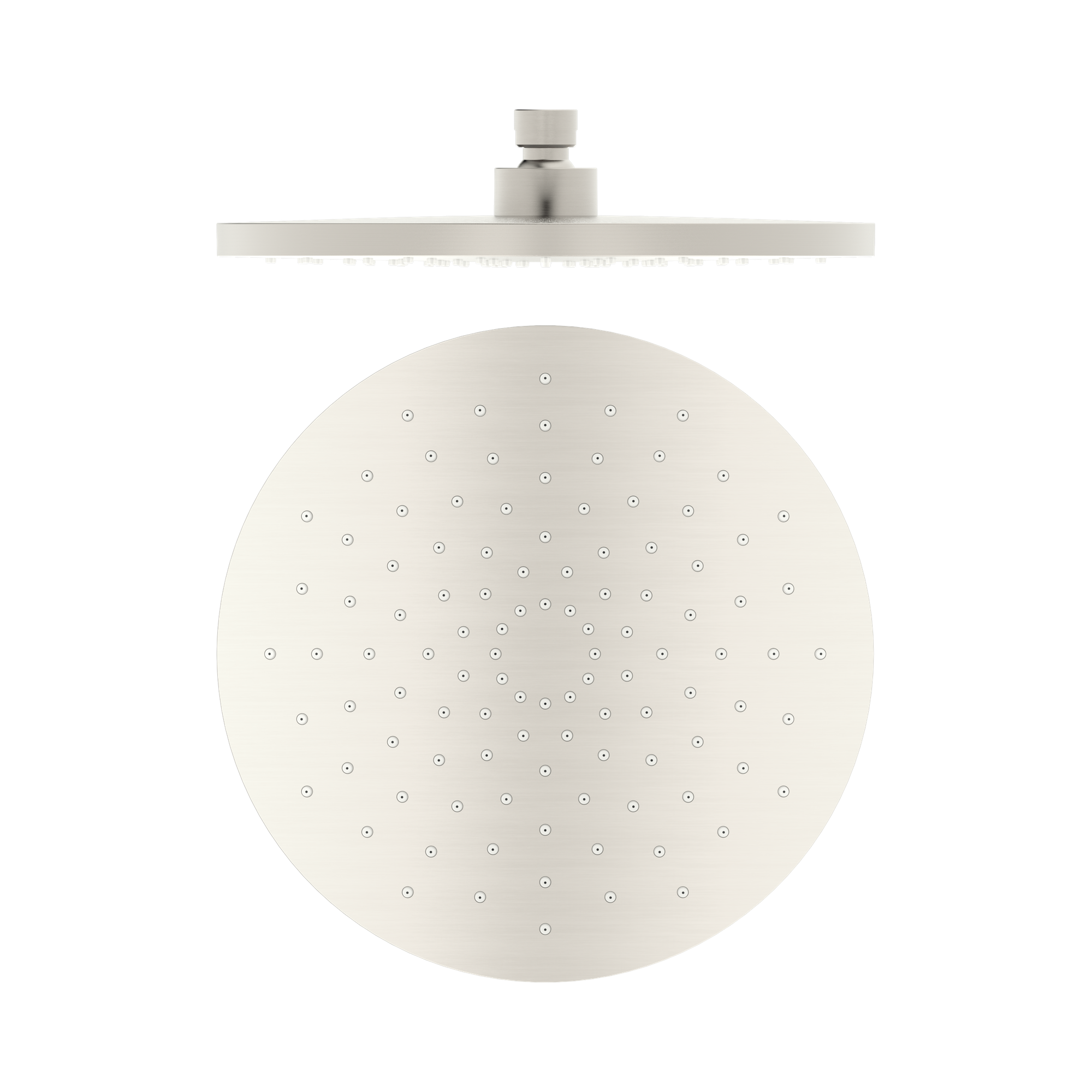 Nero 250mm ABS Round Shower Head, Brushed Nickel