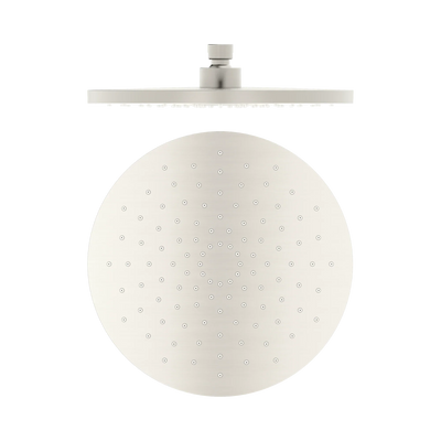 Nero 250mm ABS Round Shower Head, Brushed Nickel