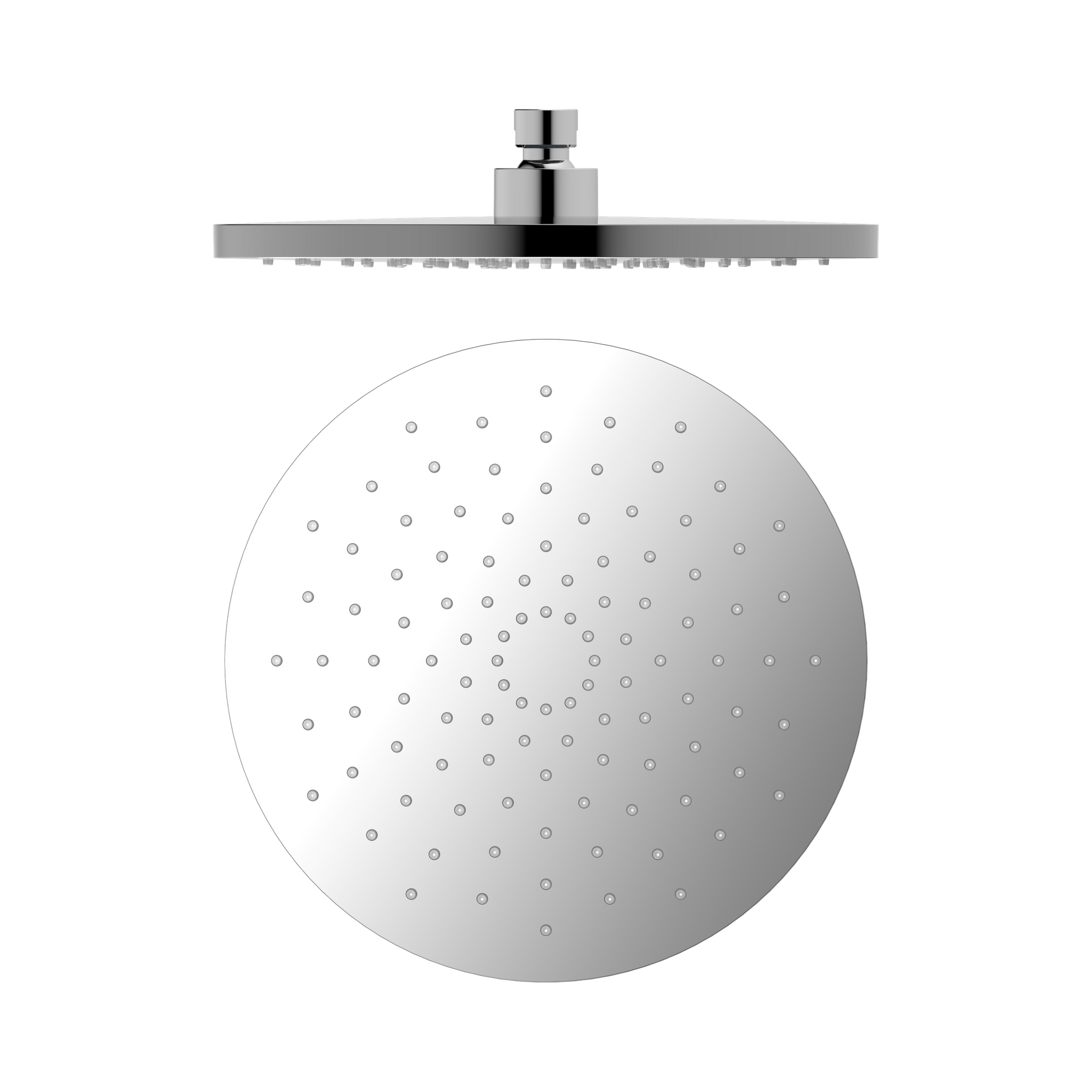 Nero 250mm ABS Round Shower Head, Chrome