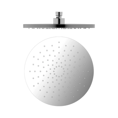 Nero 250mm ABS Round Shower Head, Chrome