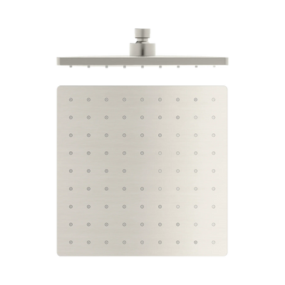 Nero 250mm ABS Square Shower Head, Brushed Nickel