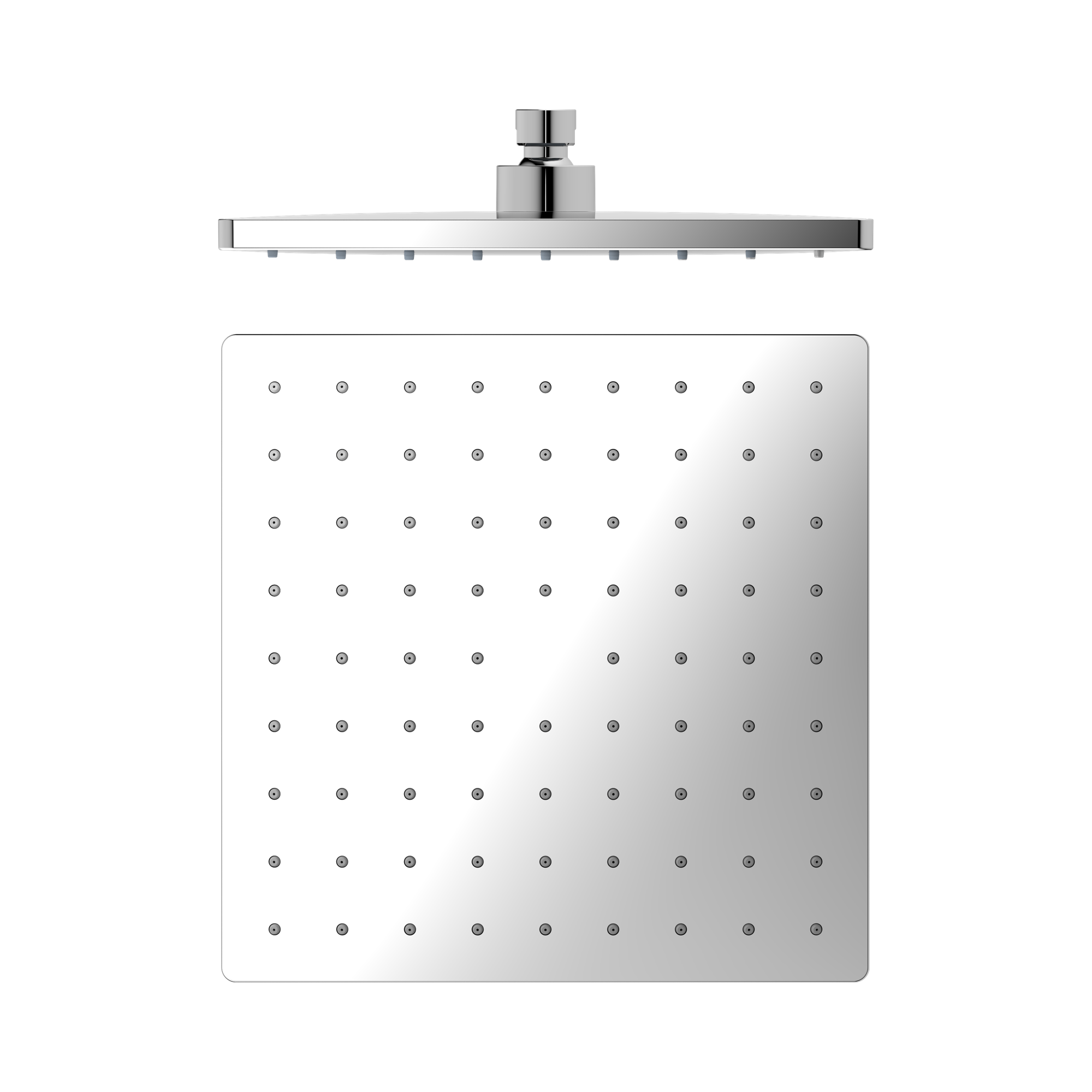 Nero 250mm ABS Square Shower Head, Chrome