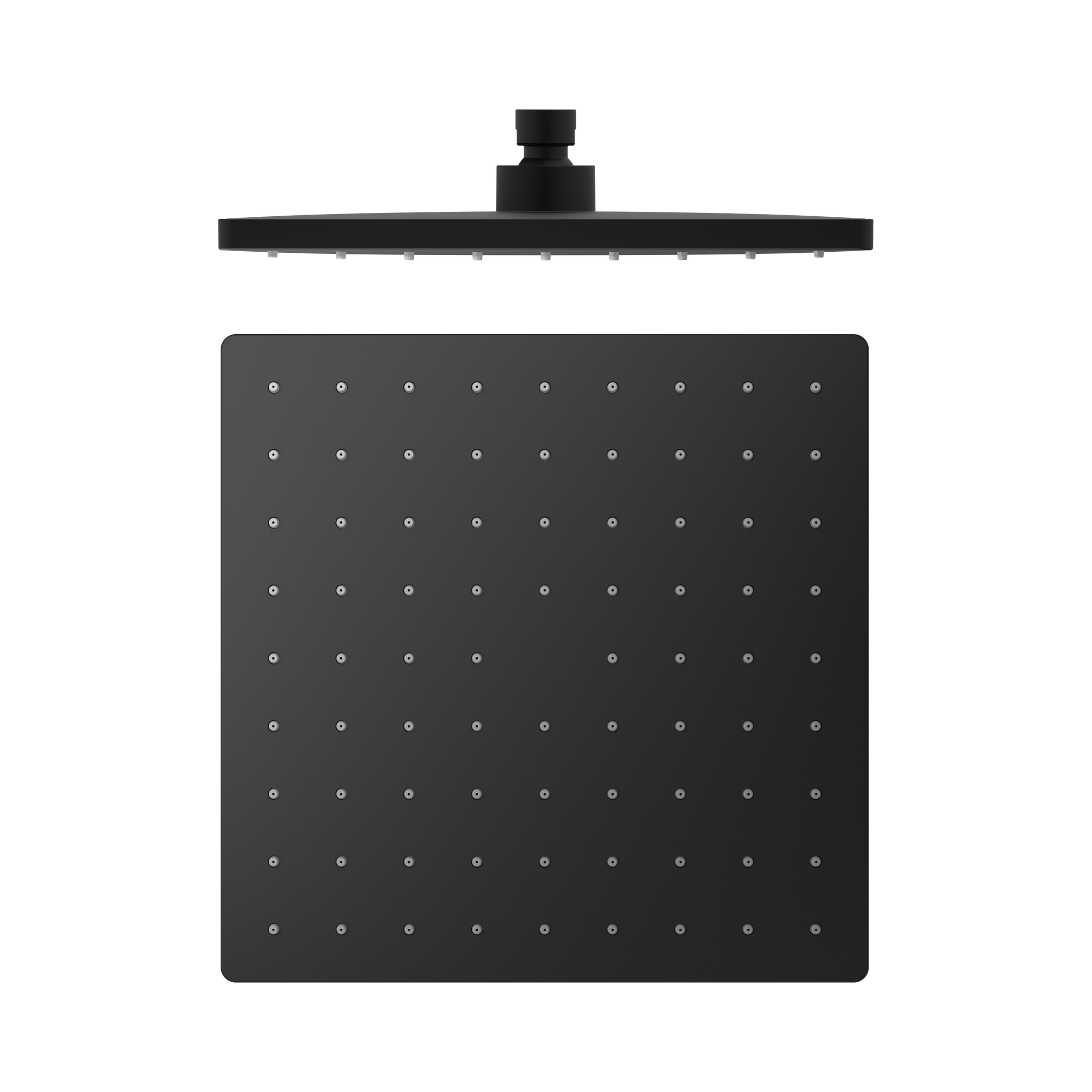 Nero 250mm ABS Square Shower Head, Matte Black