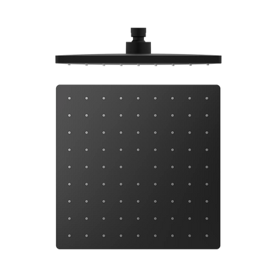 Nero 250mm ABS Square Shower Head, Matte Black