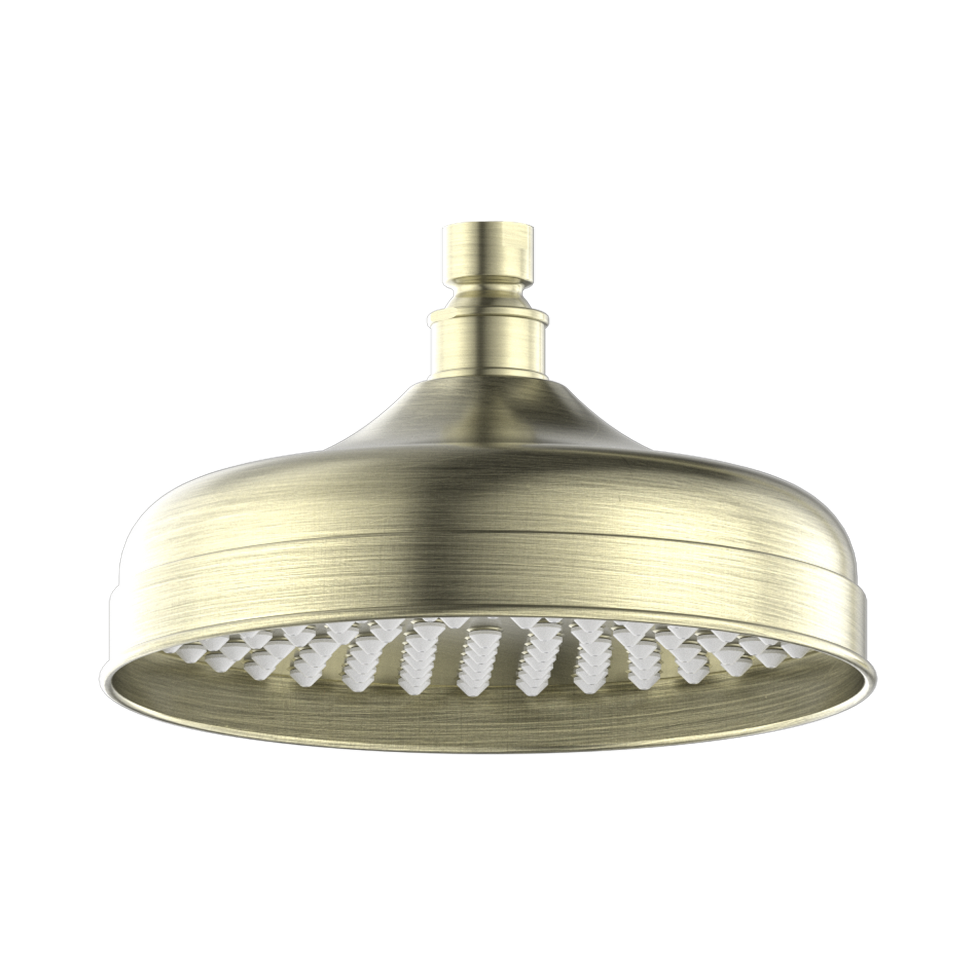 Nero York 200mm Shower Head Aged Brass