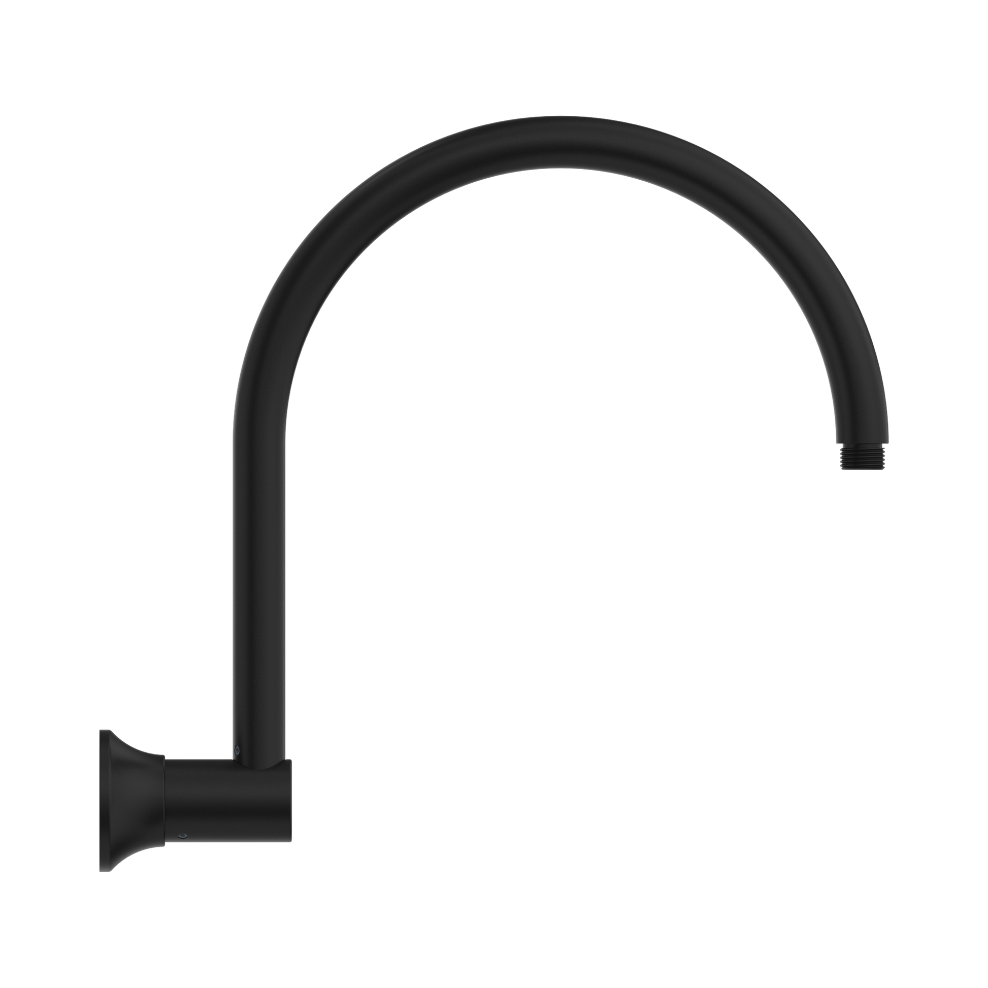 Nero York Shower Arm, Matte Black