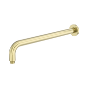 Nero Zen SS316L Round Shower Arm 400mm Length, Brushed Gold
