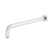 Nero Zen SS316L Round Shower Arm 400mm Length, Brushed Nickel