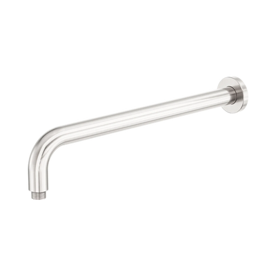 Nero Zen SS316L Round Shower Arm 400mm Length, Brushed Nickel