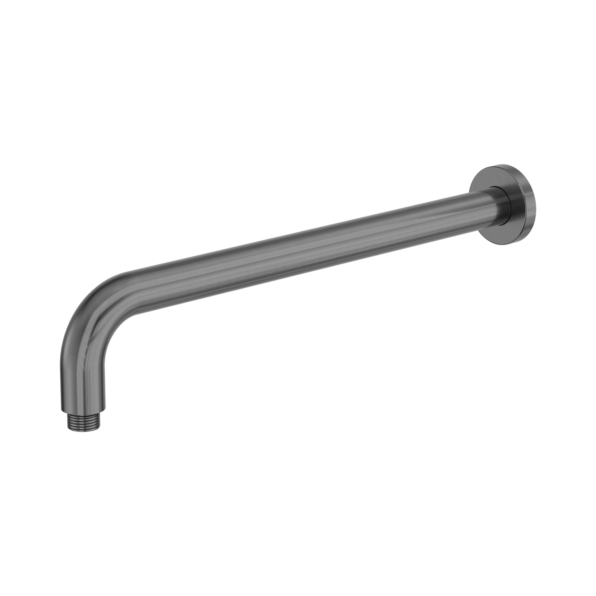 Nero Zen SS316L Round Shower Arm 400mm Length, Graphite