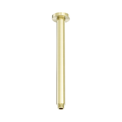 Nero Zen SS316L Round Ceiling Arm 300mm Length, Brushed Gold