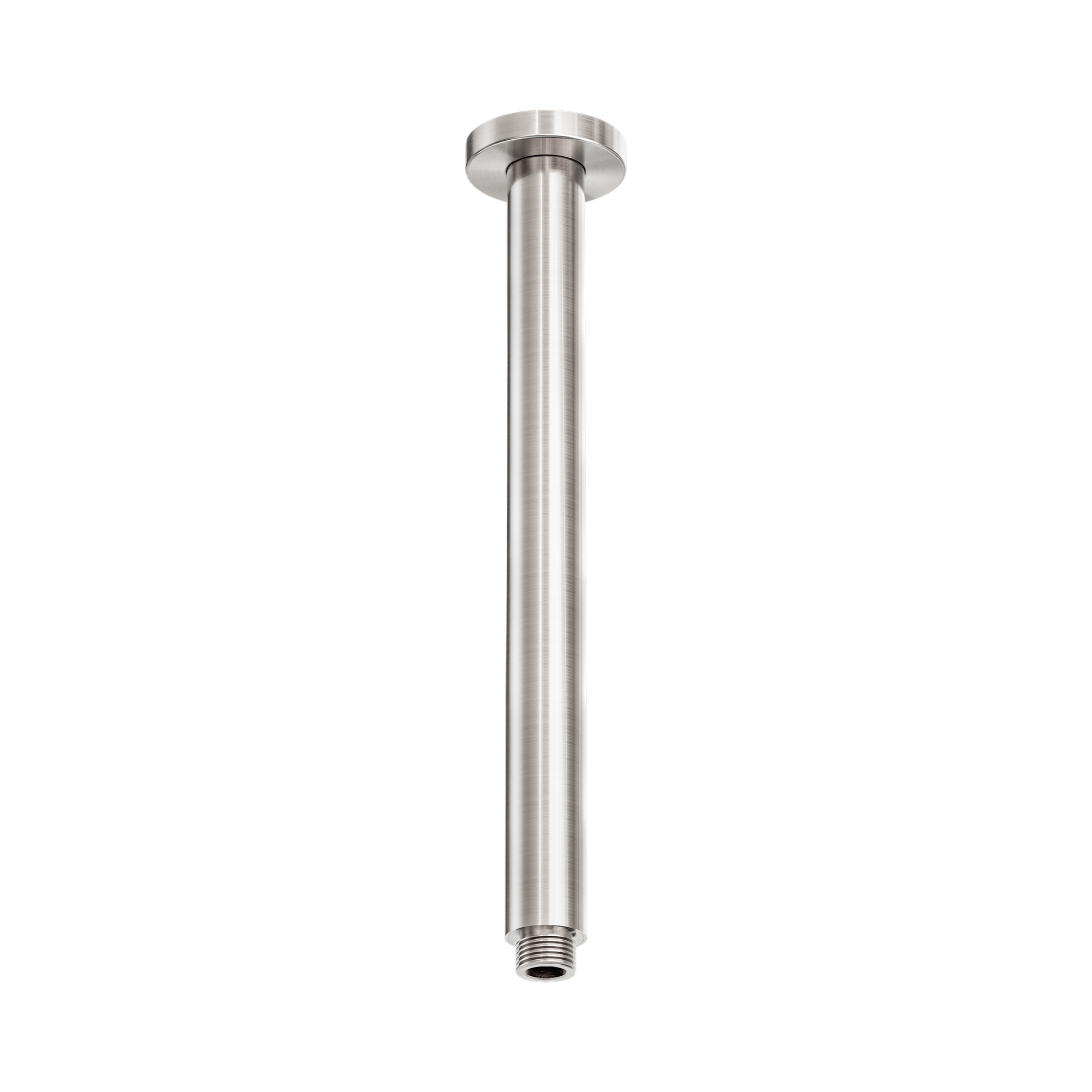 Nero Zen SS316L Round Ceiling Arm 300mm Length, Brushed Nickel