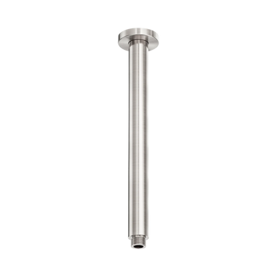 Nero Zen SS316L Round Ceiling Arm 300mm Length, Brushed Nickel
