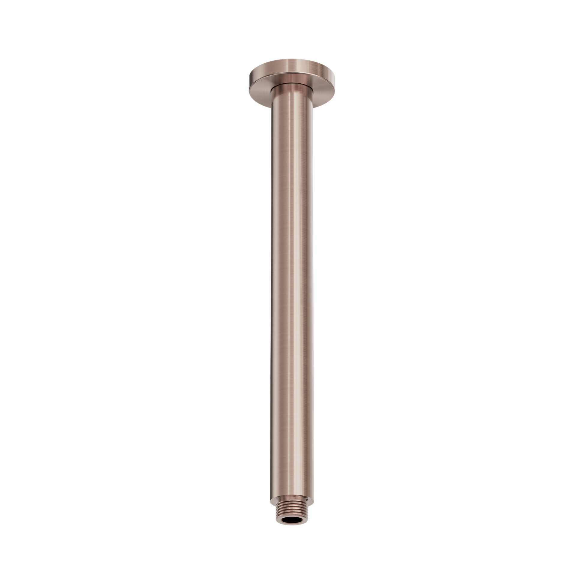 Nero Zen SS316L Round Ceiling Arm 300mm Length, Brushed Bronze