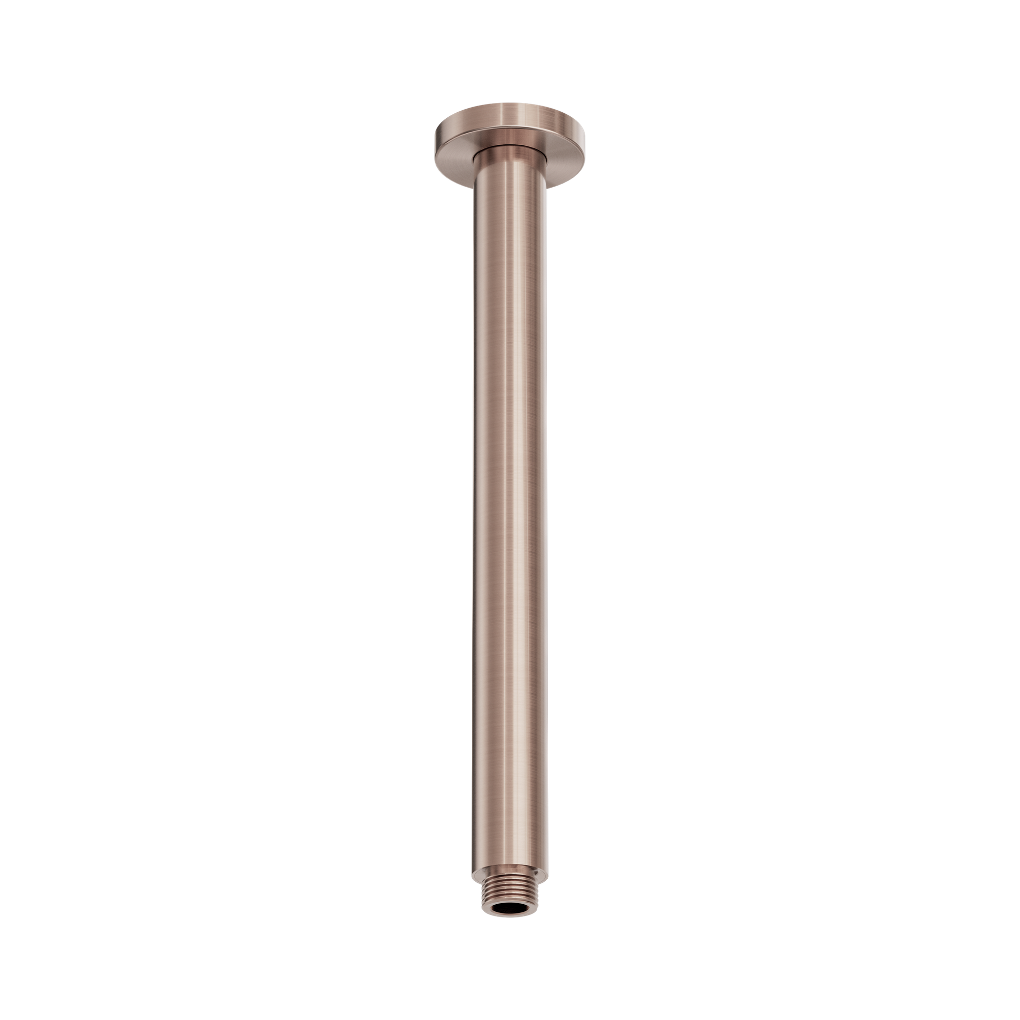 Nero Zen SS316L Round Ceiling Arm 300mm Length, Brushed Bronze