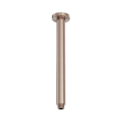 Nero Zen SS316L Round Ceiling Arm 300mm Length, Brushed Bronze