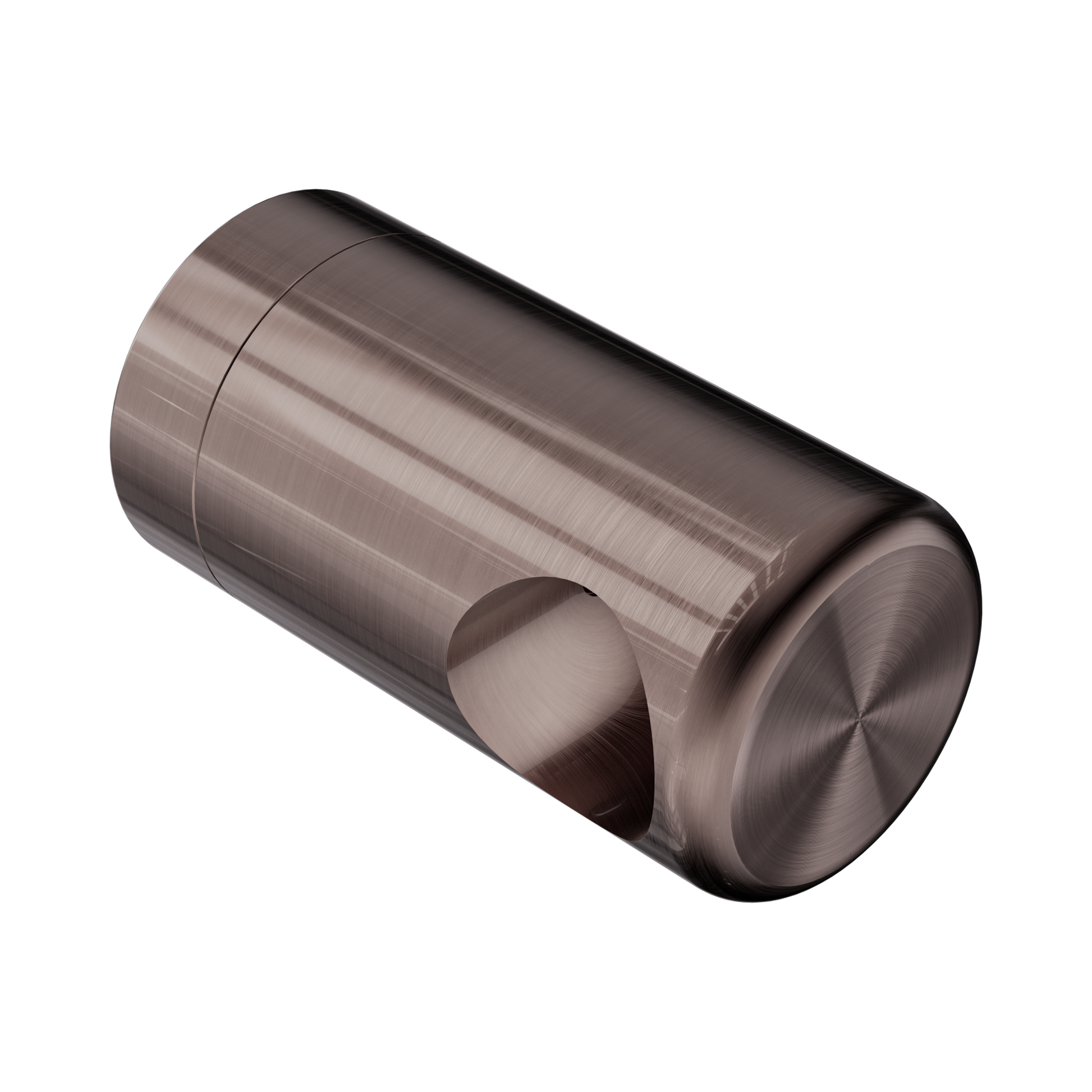 Nero Mecca Care Make Your Own 25mm Grab Rail End Bracket, Brushed Bronze