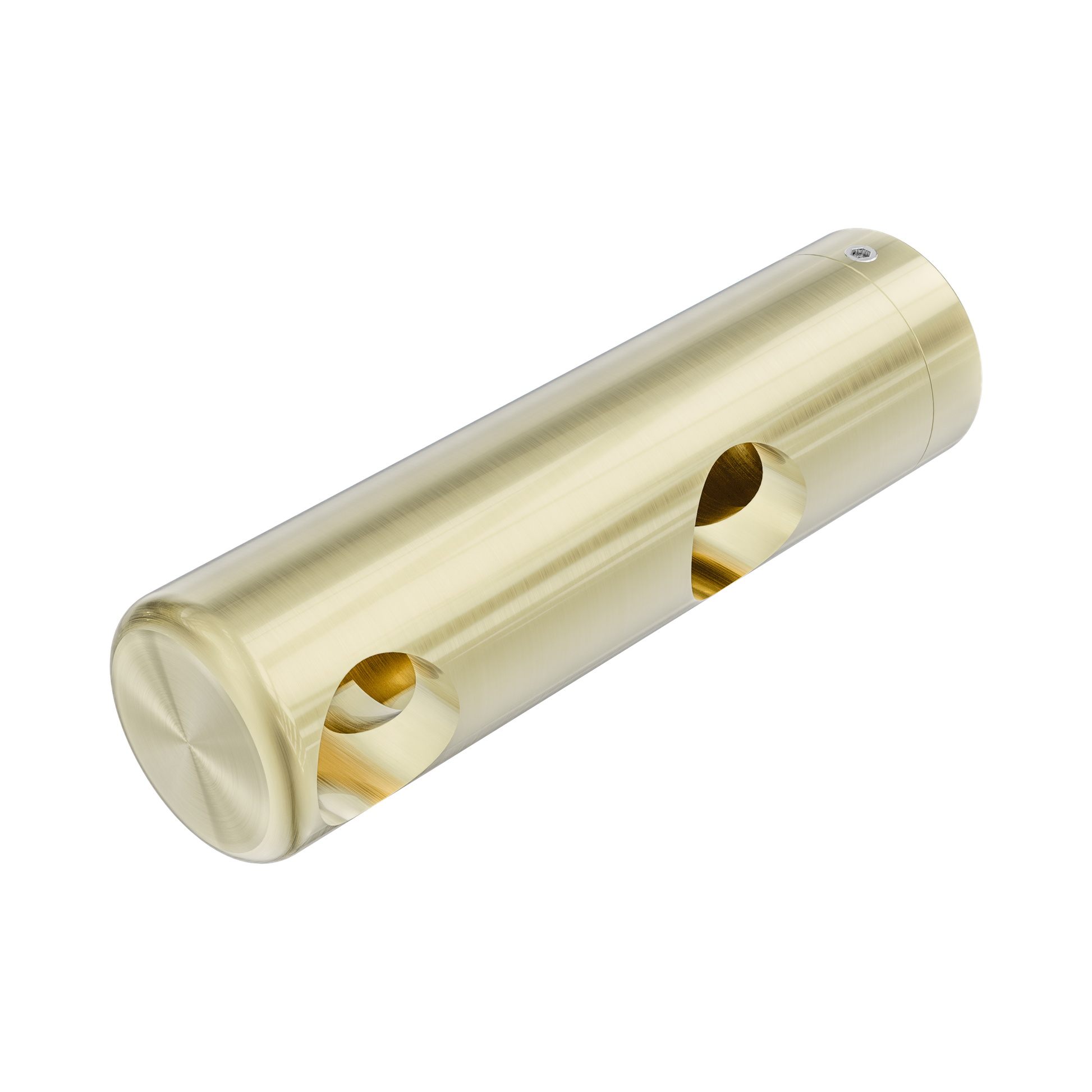 Nero Mecca Care Make Your Own 25mm Grab Rail Double Towel Bracket Left, Brushed Gold