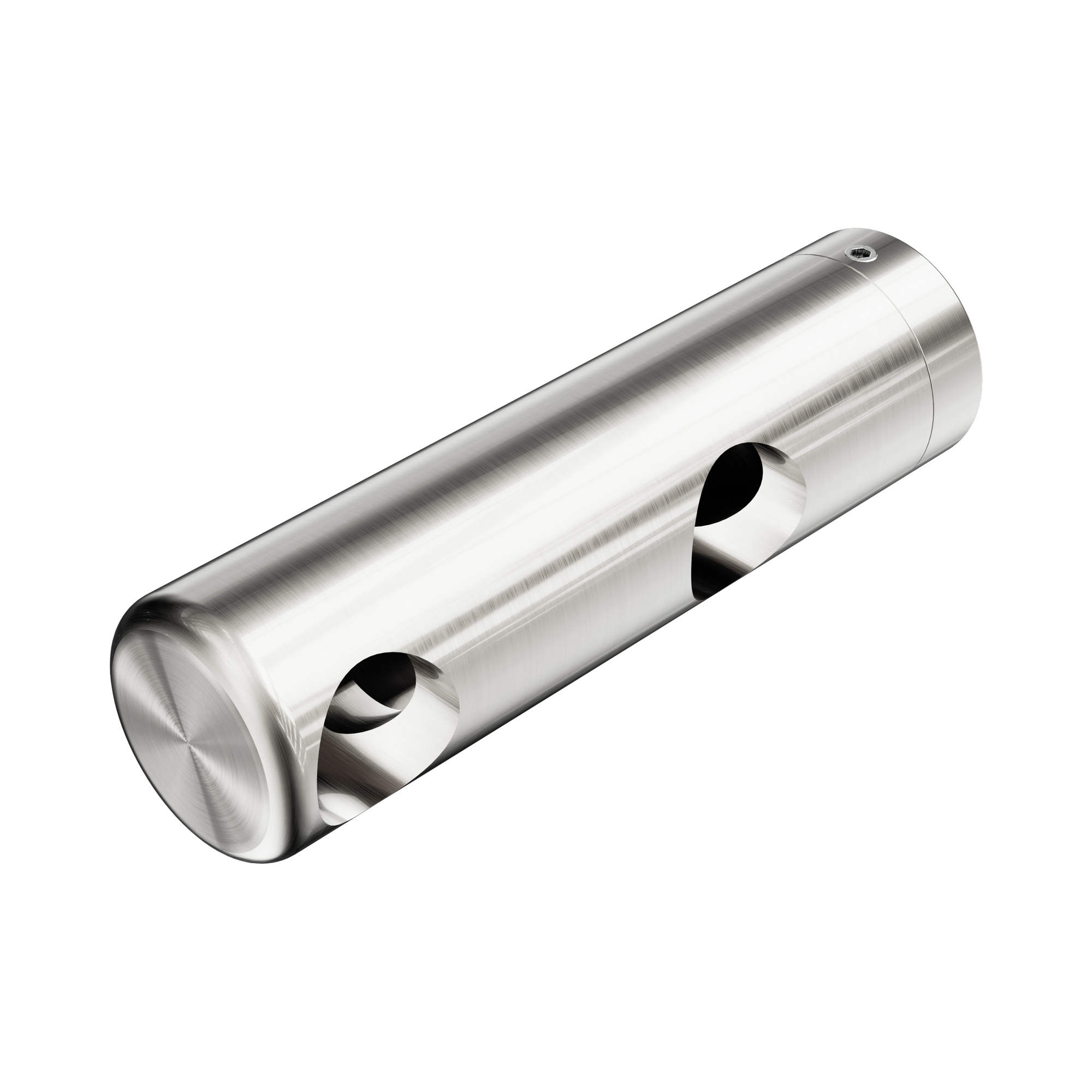 Nero Mecca Care Make Your Own 25mm Grab Rail Double Towel Bracket Left, Brushed Nickel